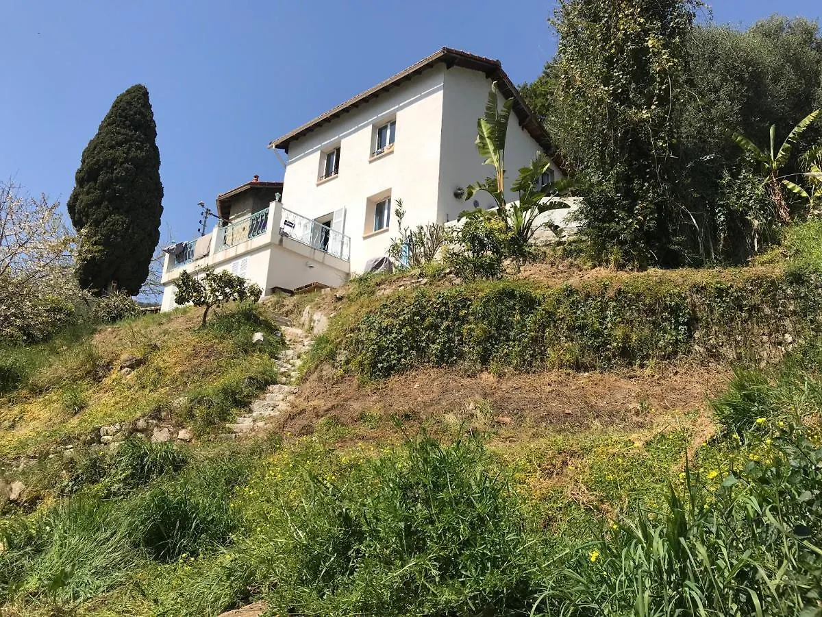 Menton Mignon 2P Bucolique Vue Mer Campagne 0*,  França